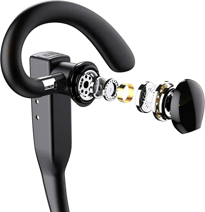 Wearclo | Trucker Dual Mic Wireless Bluetooth 5.1 Noise Cancelling Headset/Earphones