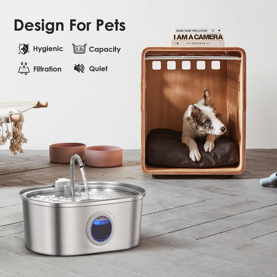 Wearclo | Water Fountain Stainless Steel 3.2L