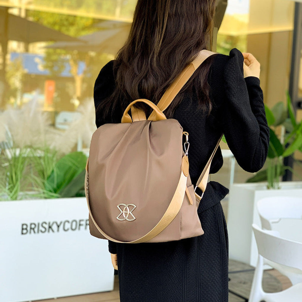 Wearclo | Women's Convertible Backpack with Ruched Front