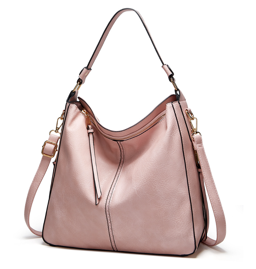 Wearclo | Women's Hobo Shoulder Bag with Gold Hardware