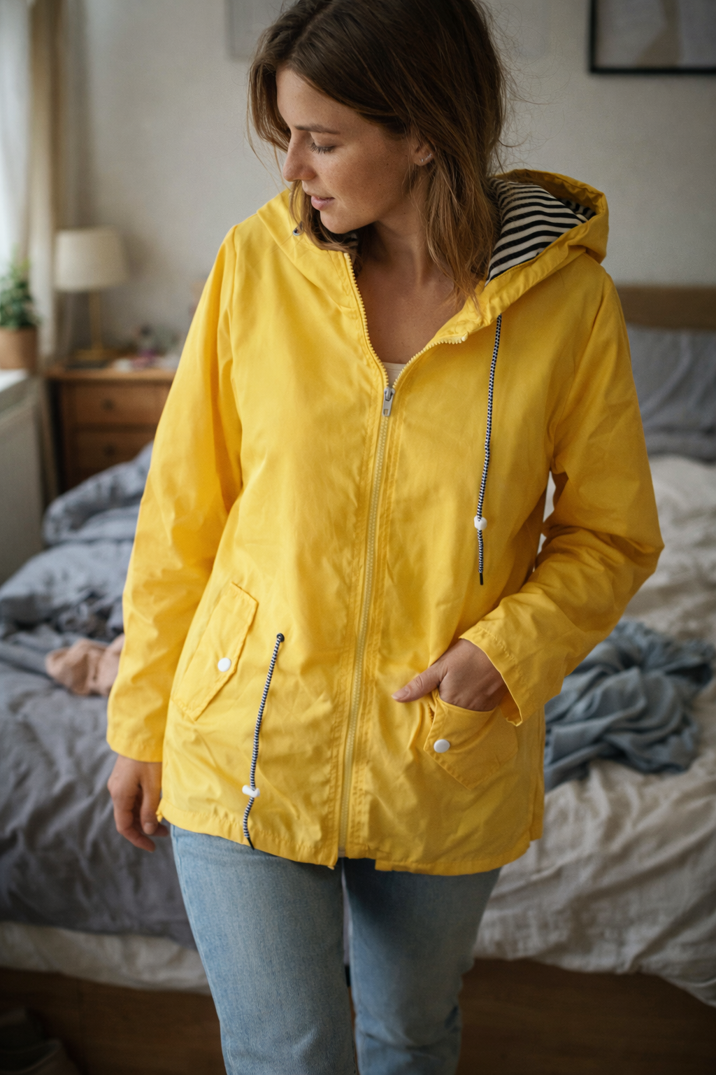 Wearclo Women's Rain Jacket Lightweight with Hood