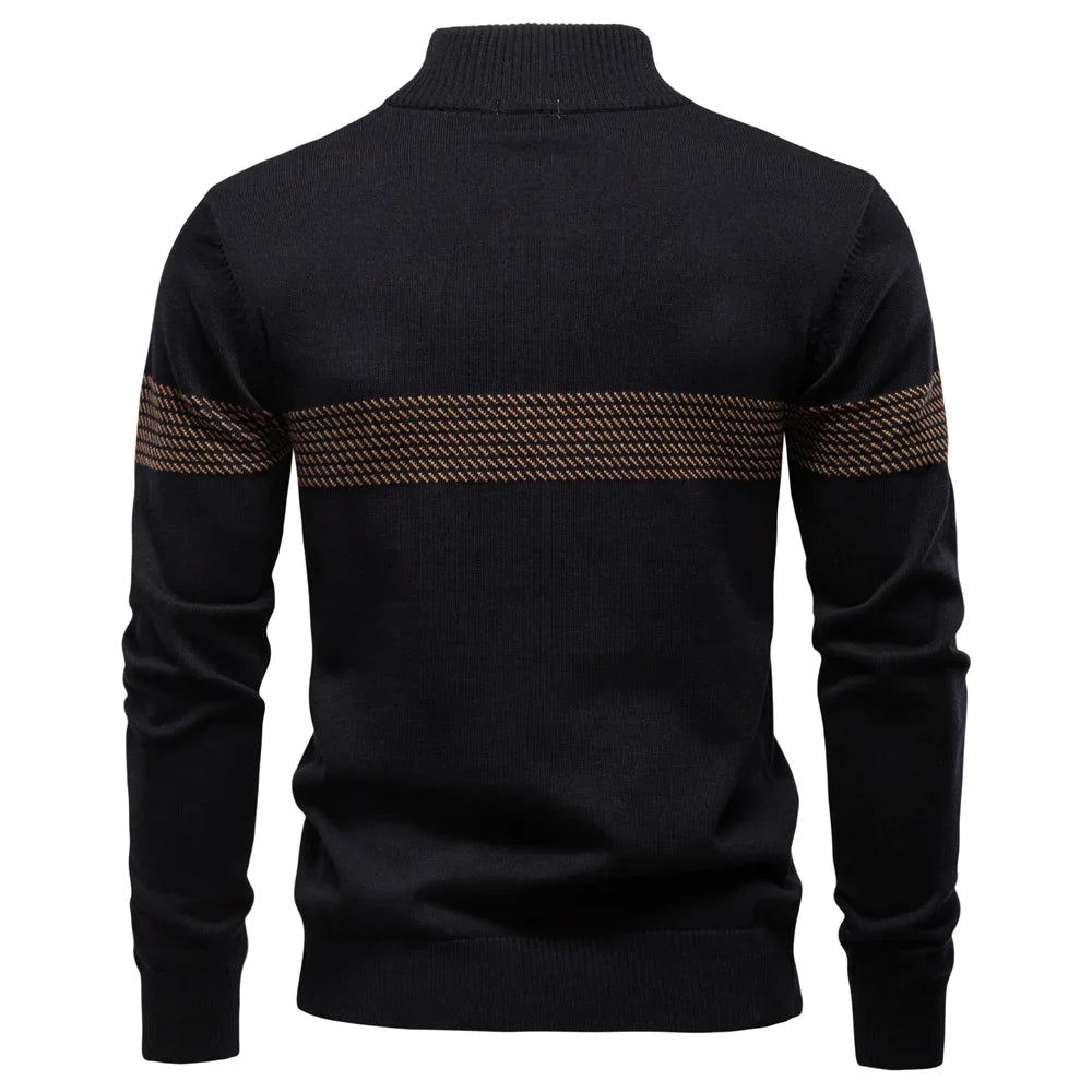 Image of Wesley | Men's Quarter Zip Pullover Sweater