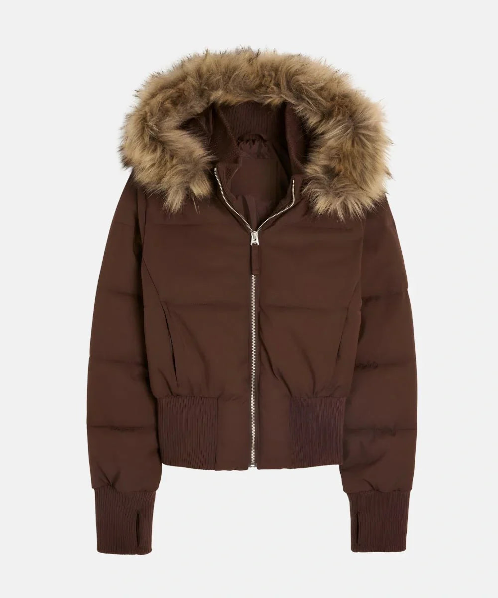 Women's Quilted Winter Jacket with Warm & Removable Hood | Wearclo