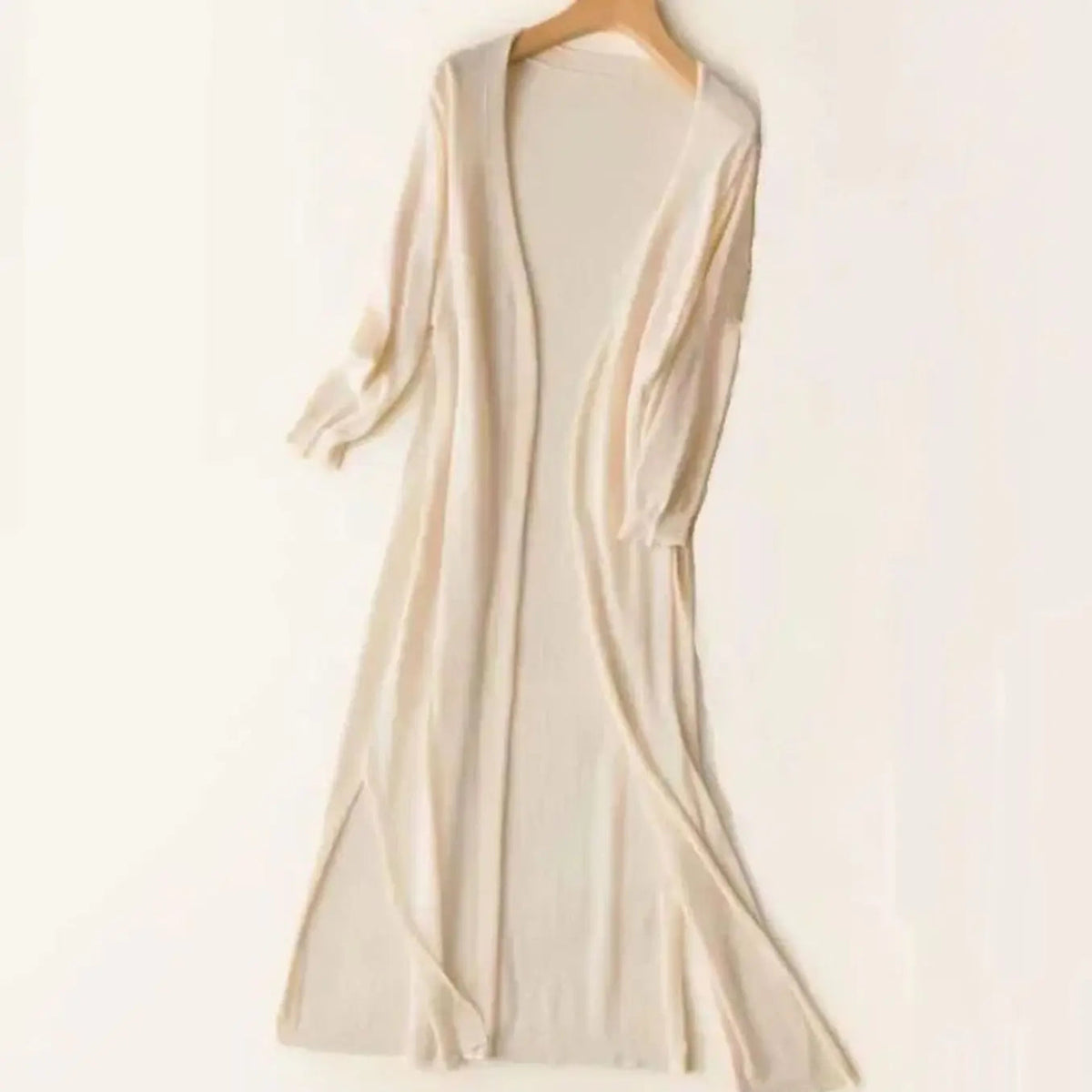 Women's Relaxed Open-Front Lightweight Longline Cardigan