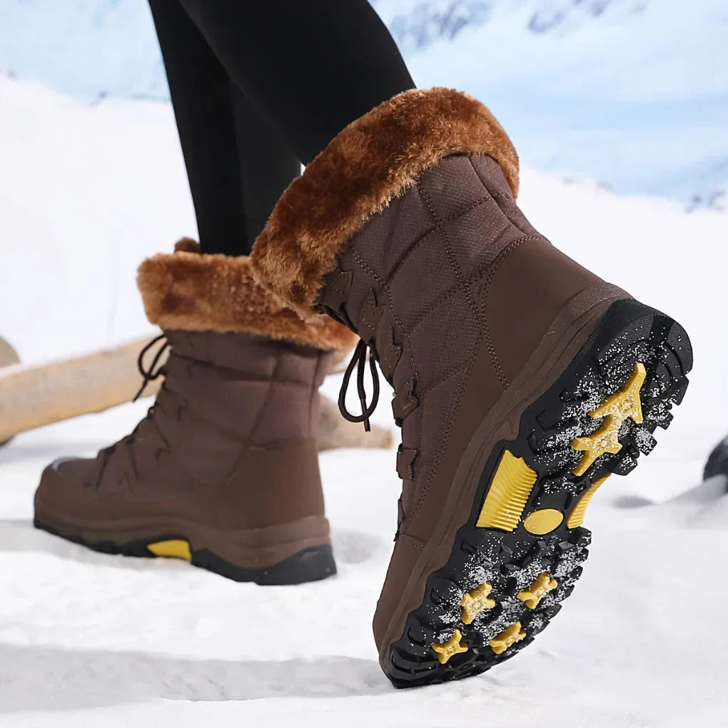 Women's Winter Snow Boots with Soft Lining and Enhanced Grip