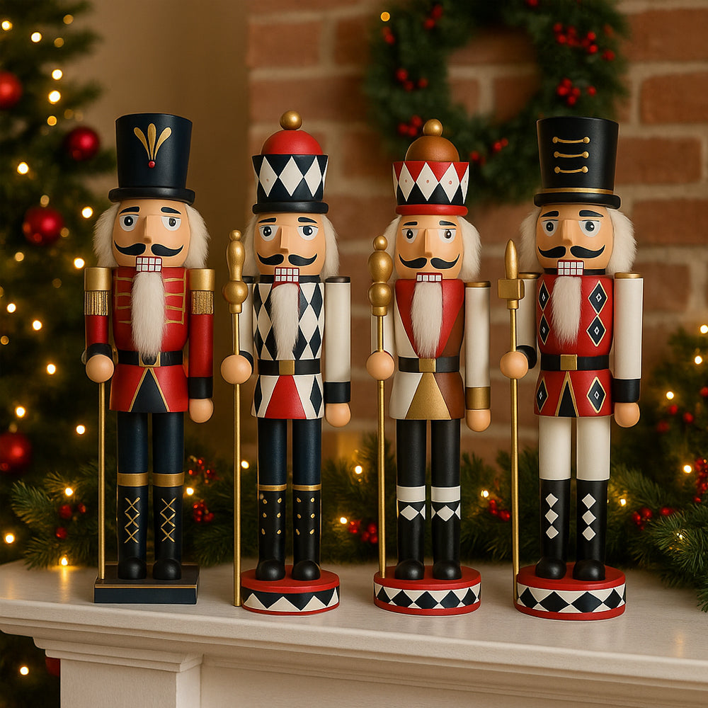 Wooden Nutcracker Figures – 60 cm – 4 Different Designs