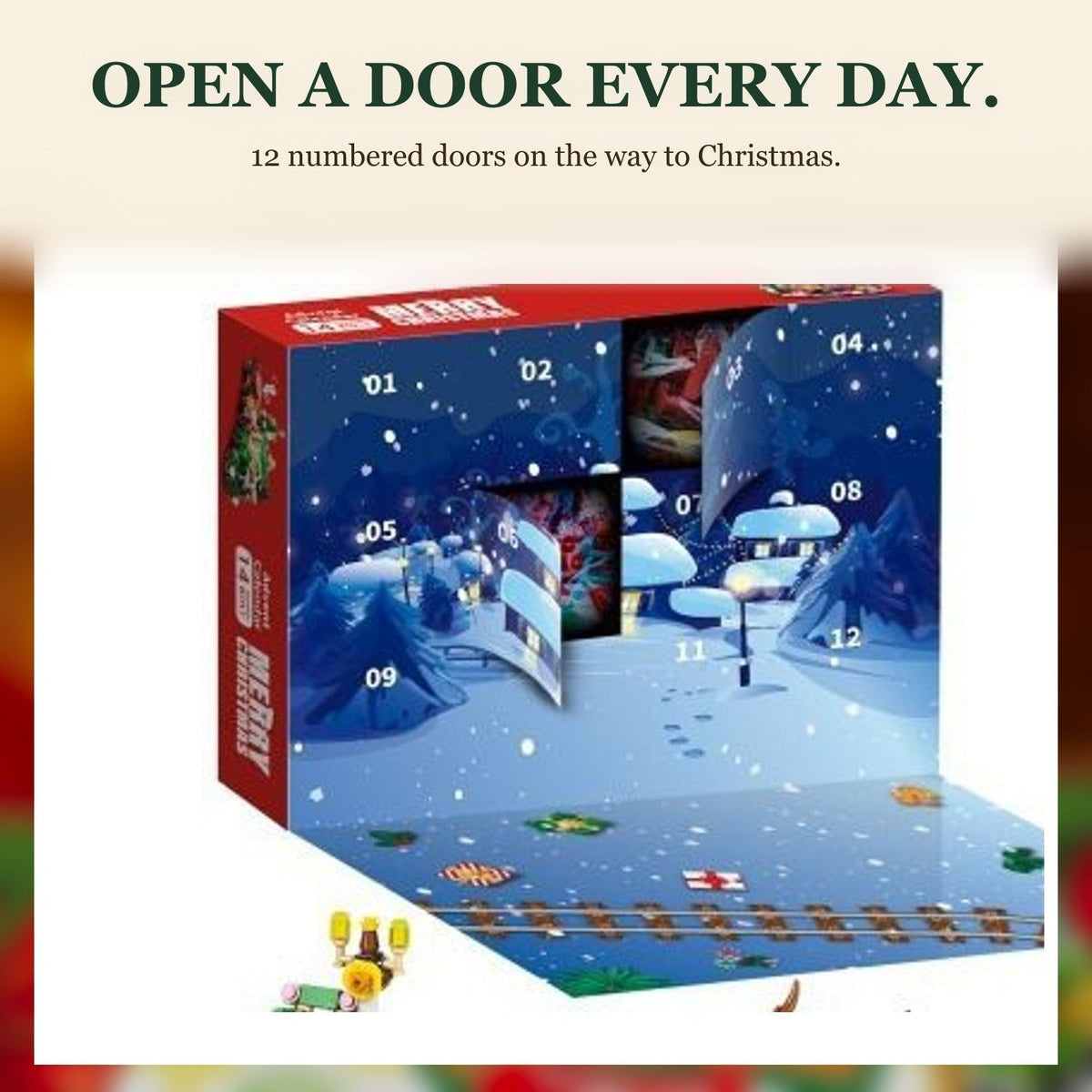 12-Day Christmas Brick Advent Calendar, 14 Builds 6-in-1, Choose from 8 Styles
