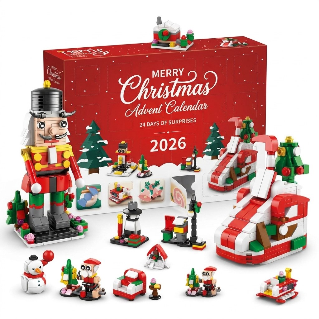 12-Day Christmas Brick Advent Calendar, 14 Builds 6-in-1, Choose from 8 Styles