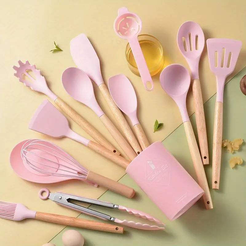 14-Piece Silicone Kitchen Utensil Set