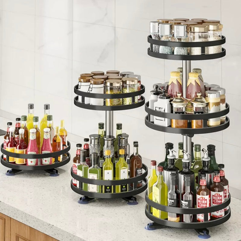 360° Rotating Spice Rack Organizer