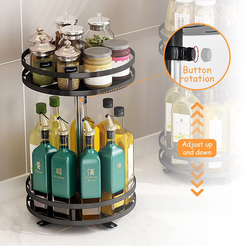 360° Rotating Spice Rack Organizer