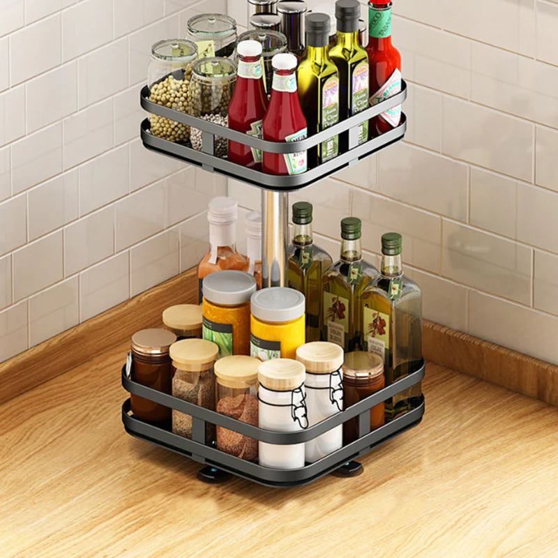 360° Rotating Spice Rack Organizer