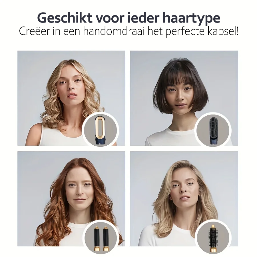 5-in-1 Hair Styler with Ionic Technology - AuraStyle