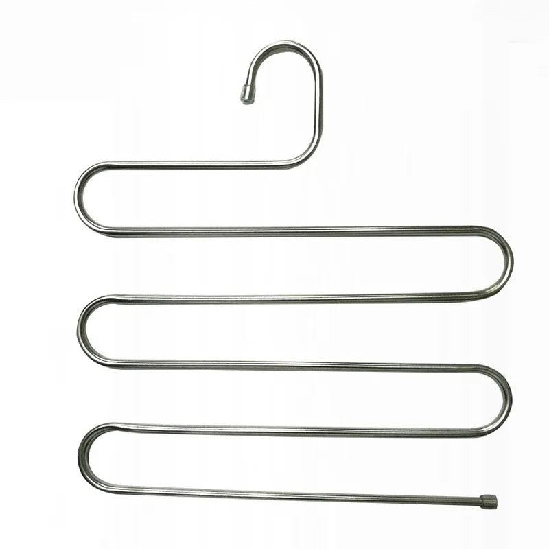 5-Tier S-Shaped Stainless Steel Trousers Hanger
