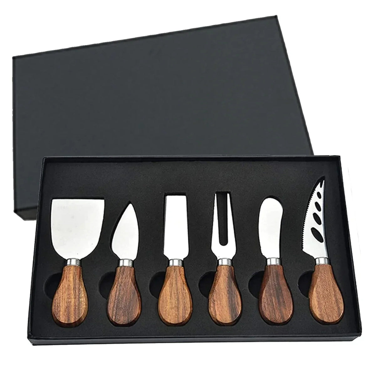 6-Piece Stainless Steel Cheese Knives for Charcuterie Boards and Cutlery