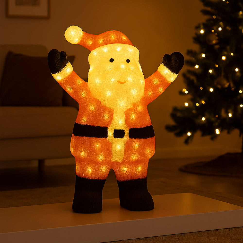 60 Cm Light-Up LED Santa Claus