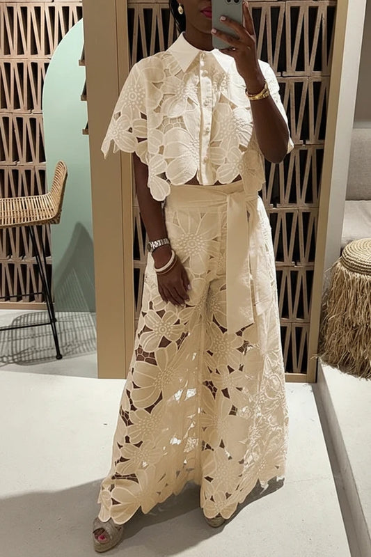 Women's Cropped Two-Piece Set