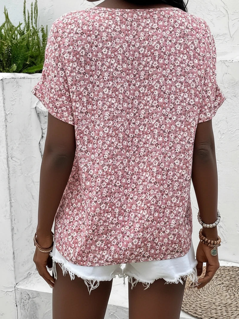 Women's Floral Pattern Summer Blouse