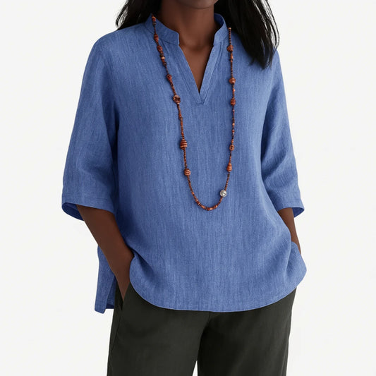 Women's Relaxed-Fit Tunic Blouse