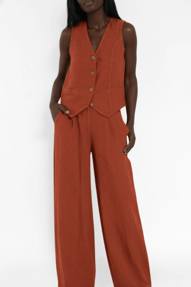 Women's Sleeveless Vest Set