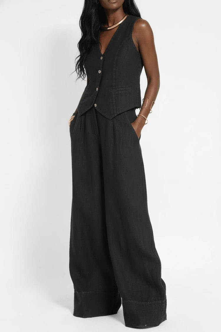 Women's Sleeveless Vest Set