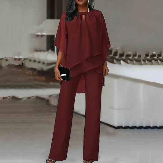 Women's Wide Leg Pant Set