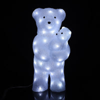 Acrylic Polar Bear with LED Lights - 60 cm