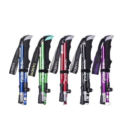 Adjustable Trekking Poles Wearclo | Foldable Trekking Poles | Lightweight and Durable for Outdoor Adventures