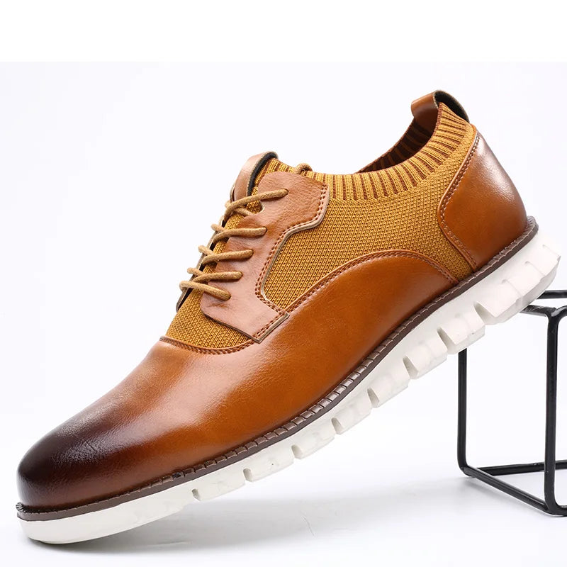 Image of Aiden | Men's Lace-Up Hybrid Dress Shoes