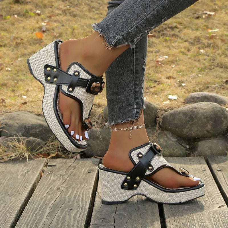 Image of Alana | Women's Platform Wedge Sandals