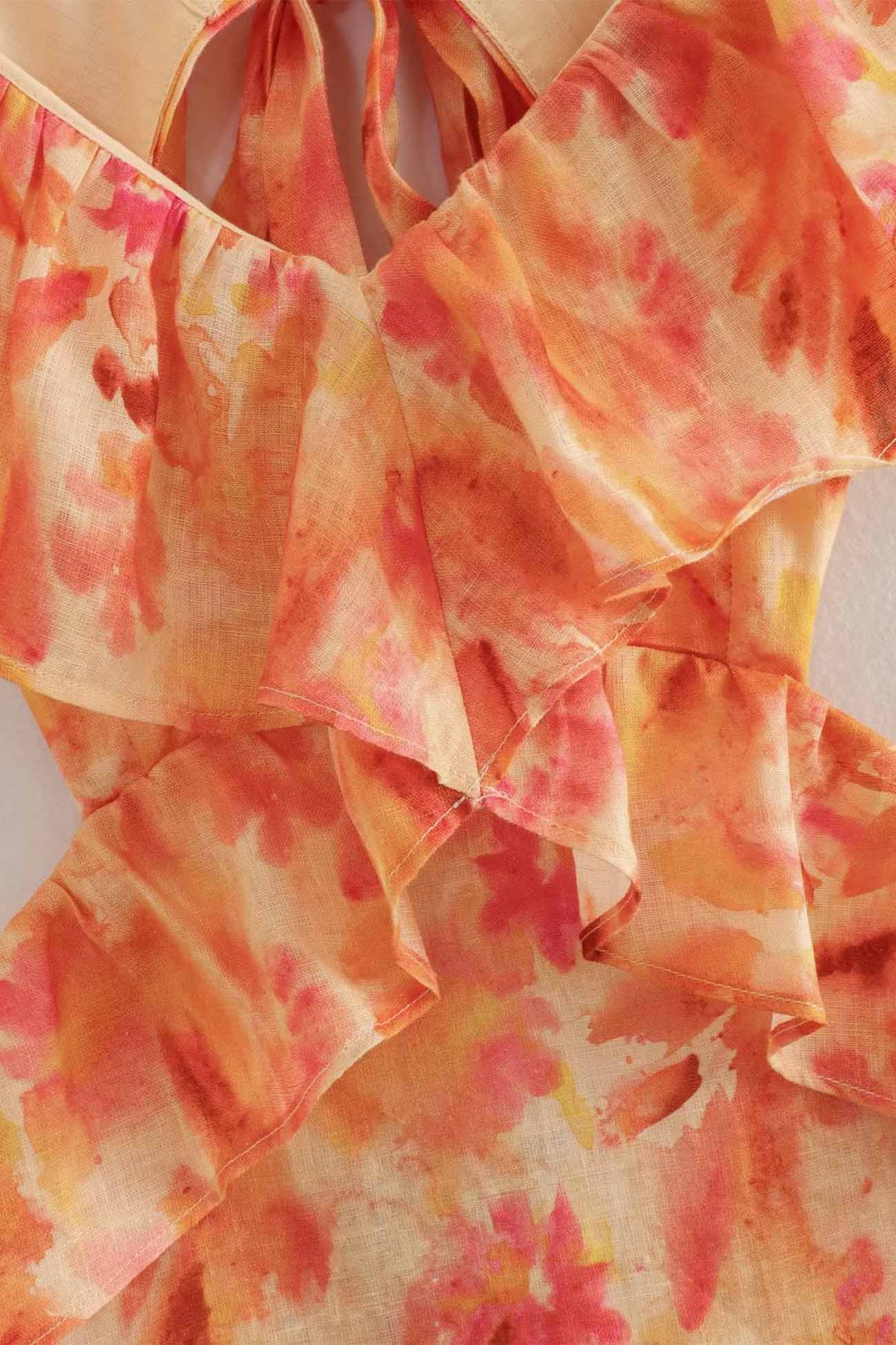 Image of Alyssa | Women's V-Neck Cutout Midi Dress