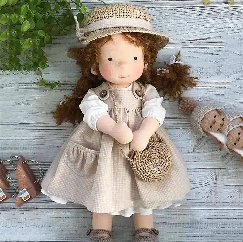 AMORELLA – Handmade Waldorf Doll with Accessories