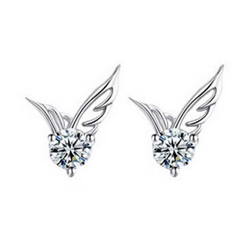 Angel Wings Silver Plated Earrings