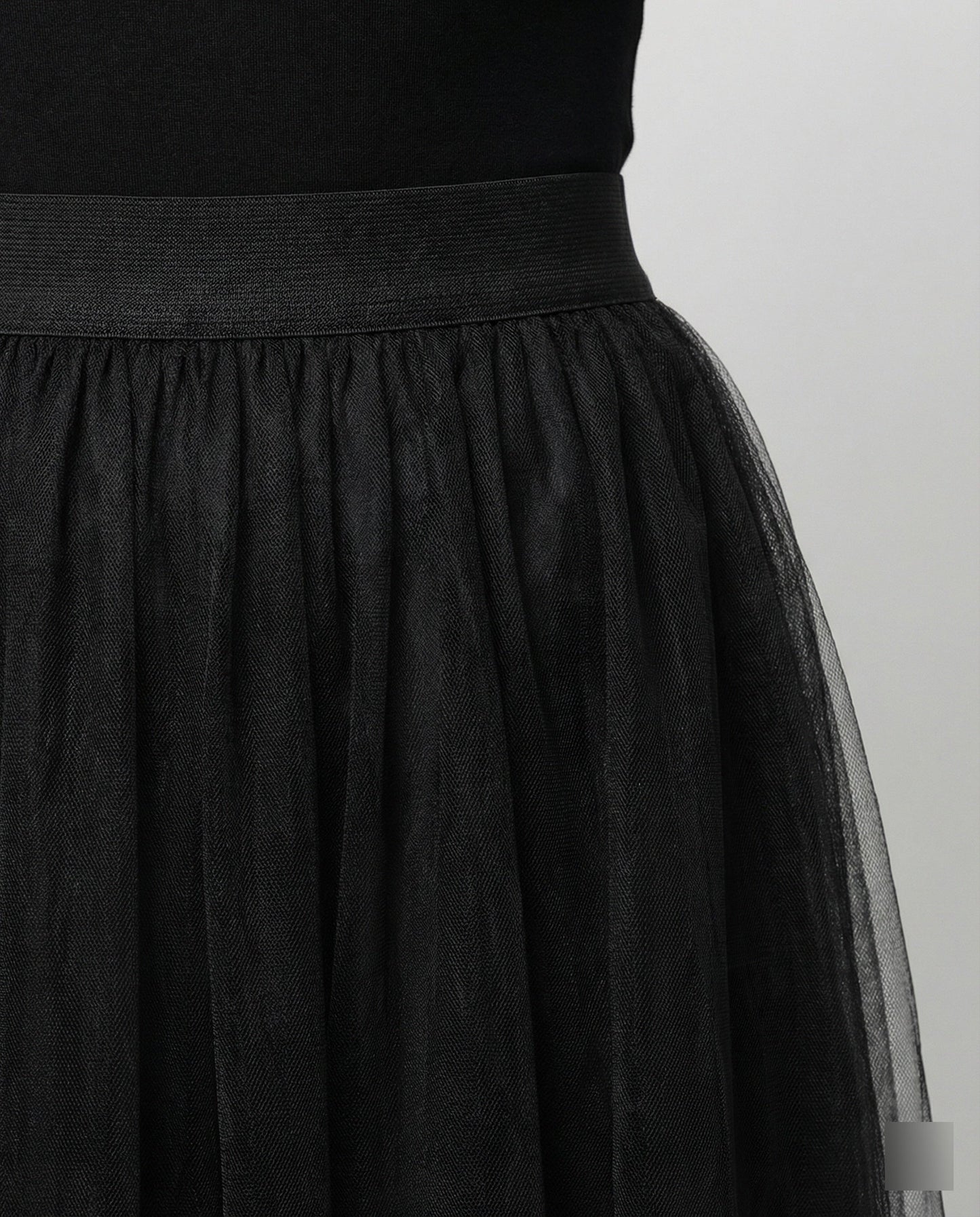 Ankle-Length Skirt with High Waist