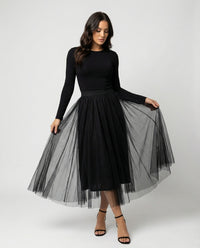 Wearclo | Elegant High-Waist Maxi Skirt