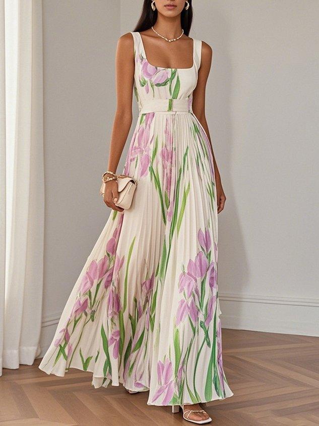 Image of Anna | Women's Sleeveless A-Line Maxi Dress