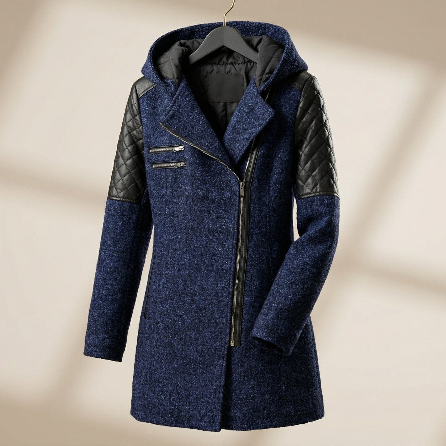 Image of Anne | Women's Asymmetrical Zip Coat