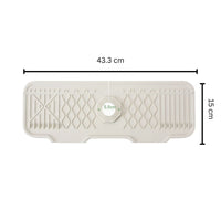 Tilted Rubber Faucet Mat for Sink Drainage
