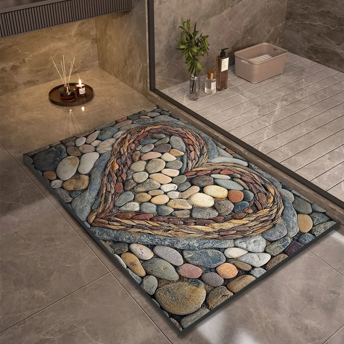 AQUASOFT BATH MAT – Diatomaceous Earth Bath Mat for Safety & Comfort