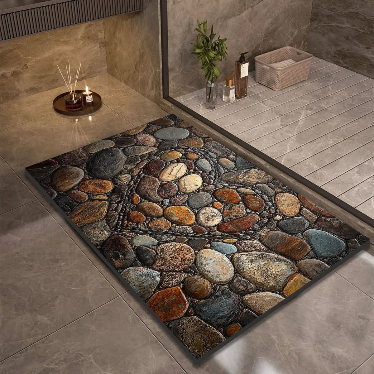 AQUASOFT BATH MAT – Diatomaceous Earth Bath Mat for Safety & Comfort