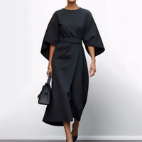 Aria – Women's Long Maxi Dress with Batwing Sleeves