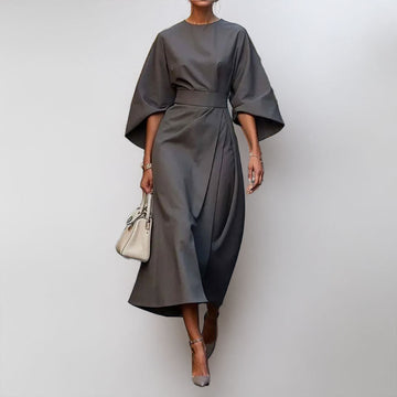 grey batwing dress Women's Grey Woven Batwing Bodycon Dress