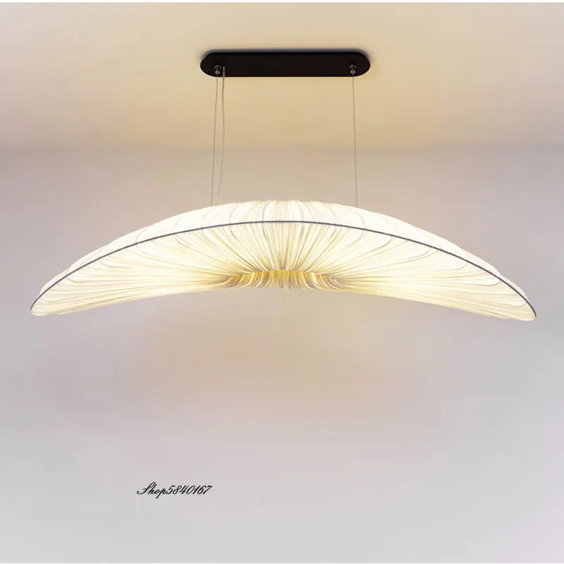 Aurelia Sailing Fabric Chandelier White LED Pendant Light