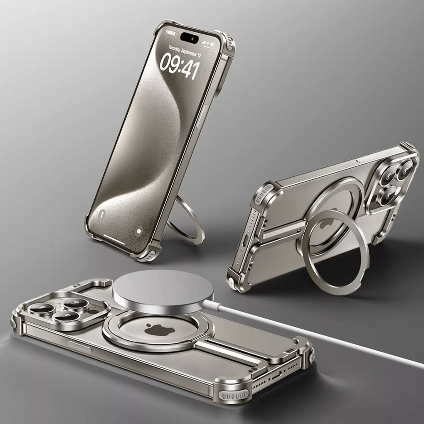 Aurex Borderless Titanium MagSafe iPhone Case Ultra Slim