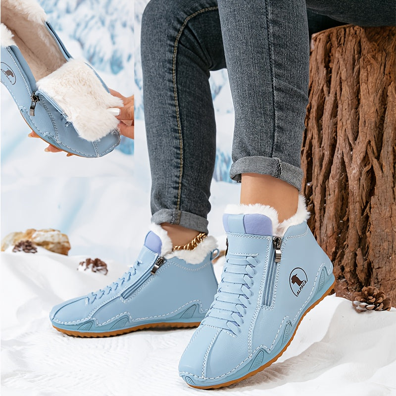 Image of Autumn | Women's Zip-Up Fur Lined Ankle Boots