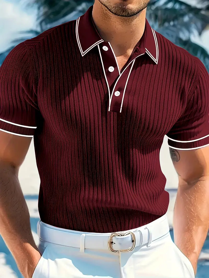 Image of Bernard | Men's Slim-Fit Polo Shirt