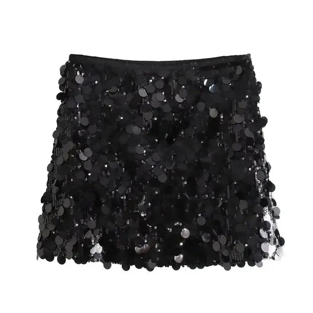 Image of Beverly | Women's Sequin Mini Skirt