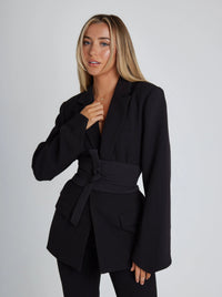 Wearclo | Tailored Belted Blazer