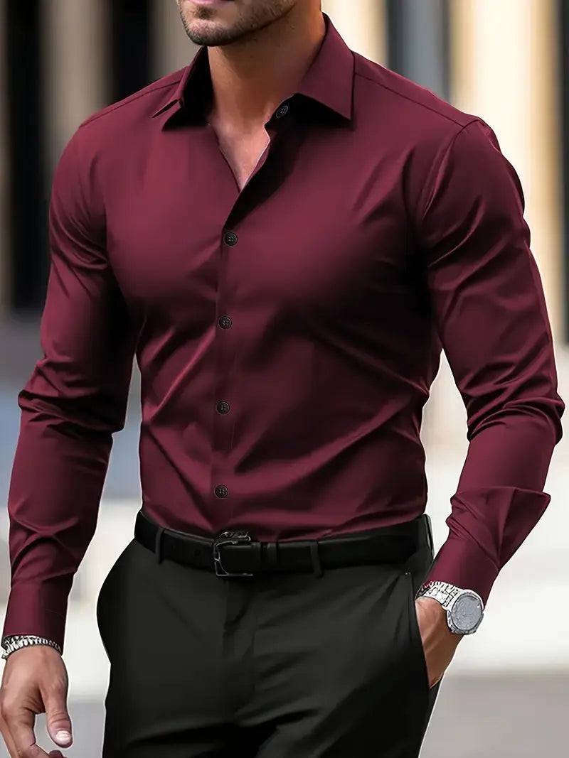 Image of Bobby | Men's Slim-Fit Dress Shirt