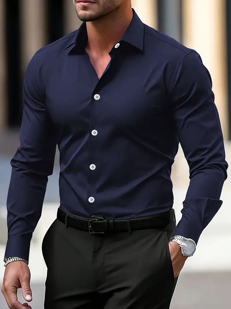 Image of Bobby | Men's Slim-Fit Dress Shirt